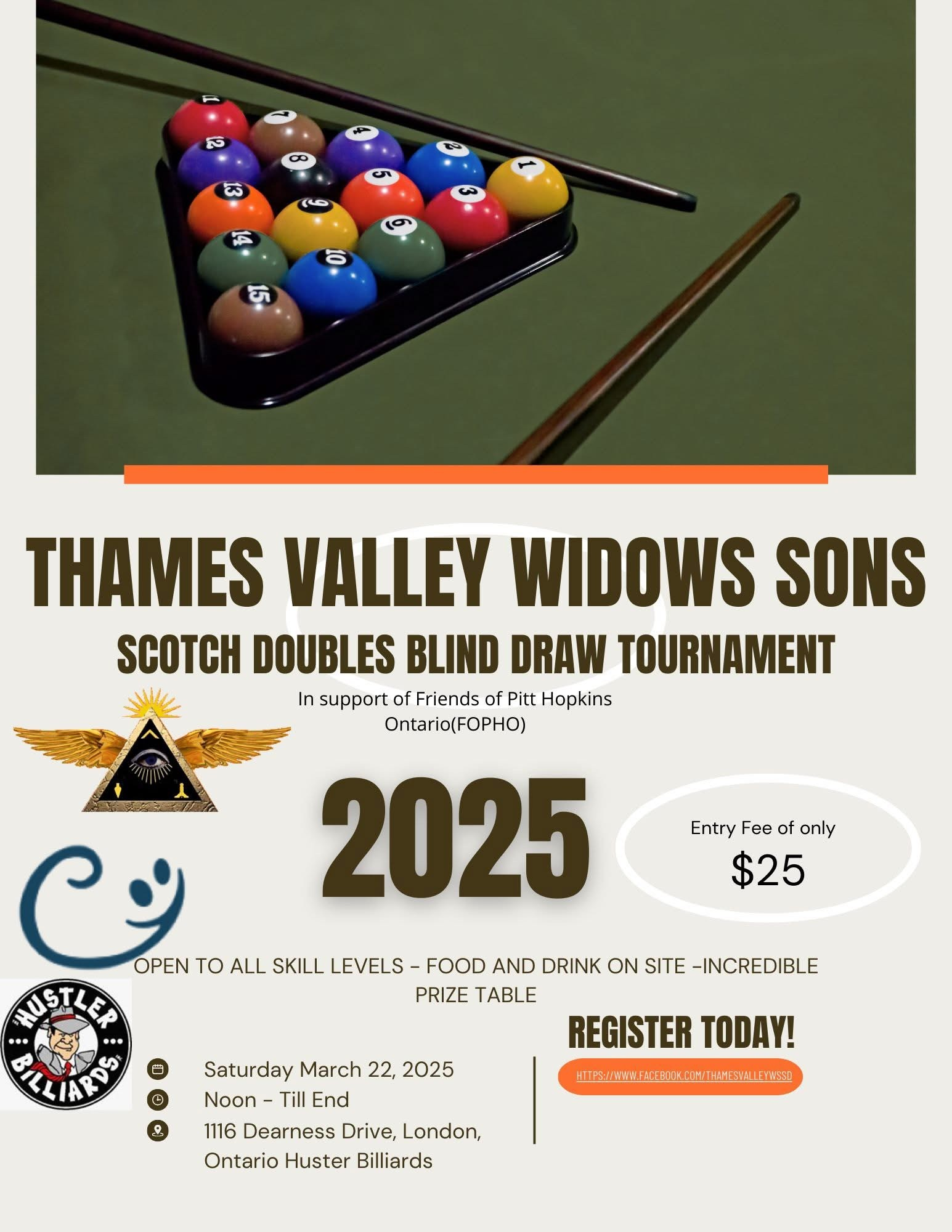 Thames Valley Widows Sons Tournament Poster